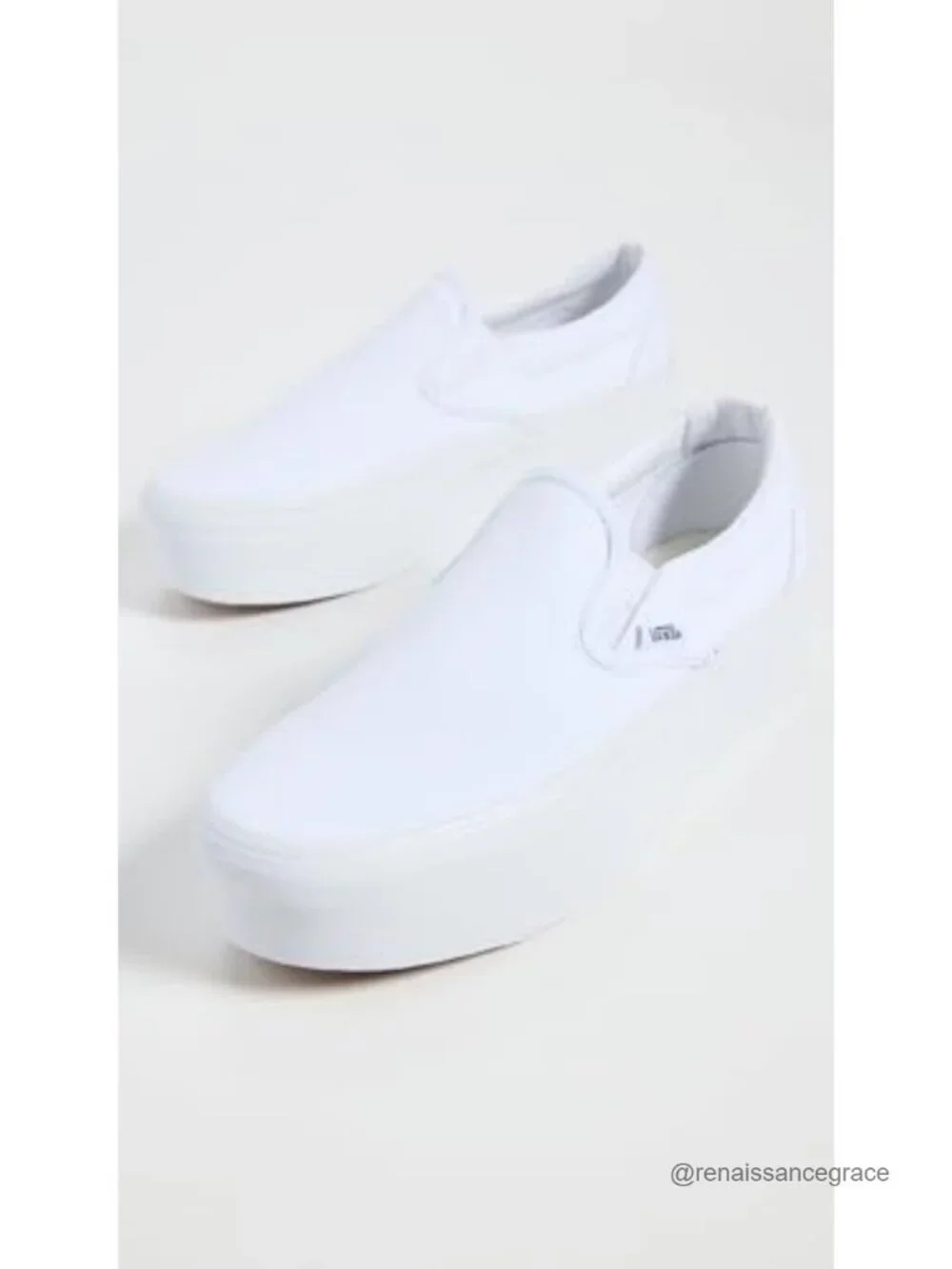 Classic Slip On Platform Sneakers Low Top Canvas Elastic Gores Cushioned Insole